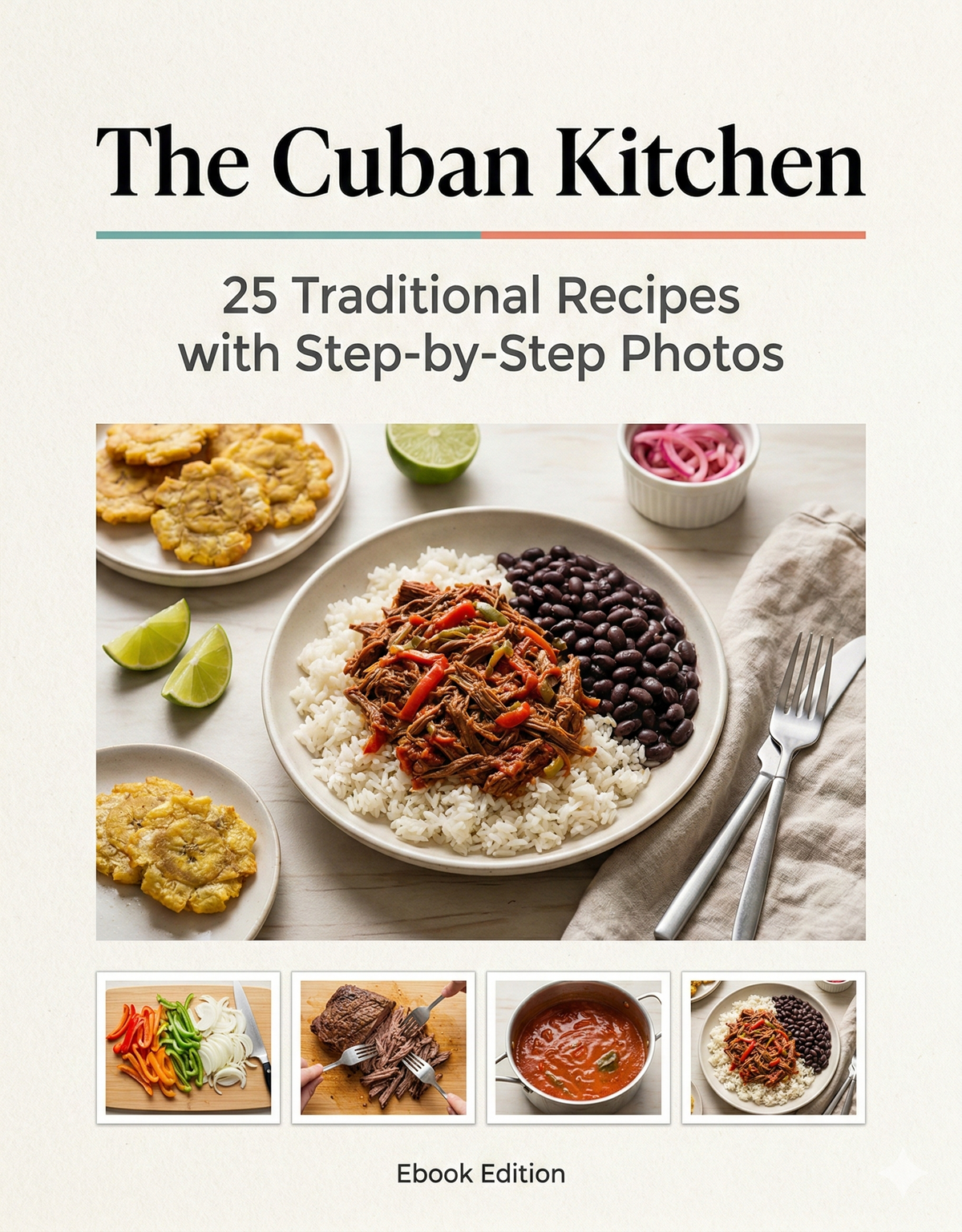 The Cuban Kitchen: 25 Traditional Recipes with Step-by-Step Photos (Ebook)