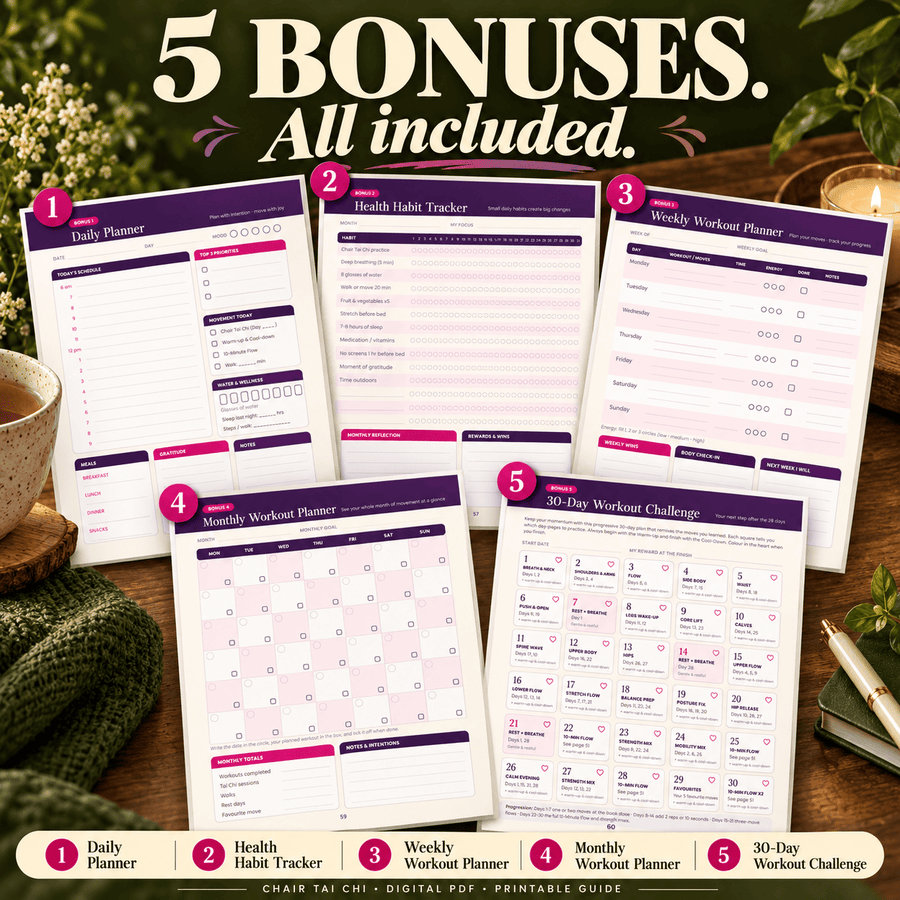 Enjoy 5 Printable Bonuses Included