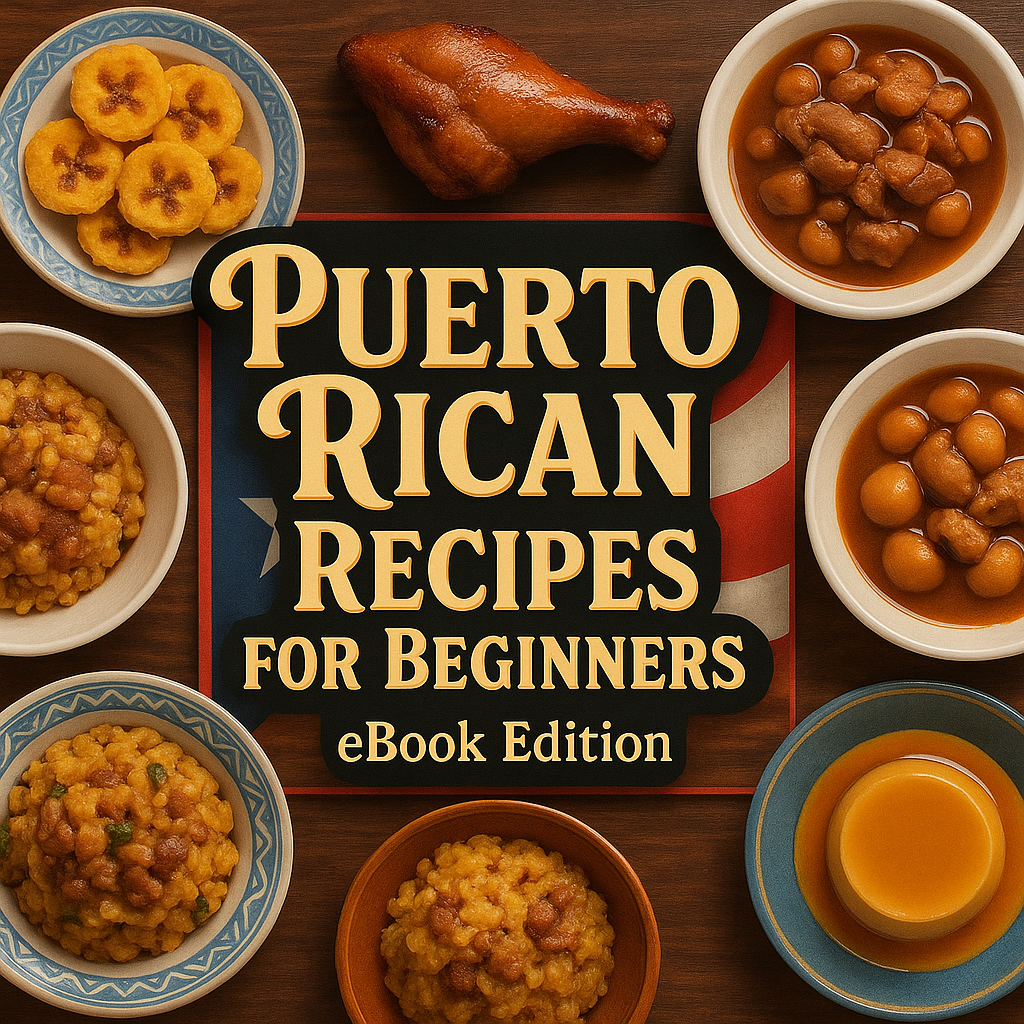 Puerto Rican Recipes for Beginners eBook Edition + 3 Exclusive Bonus Guides (Ebook)