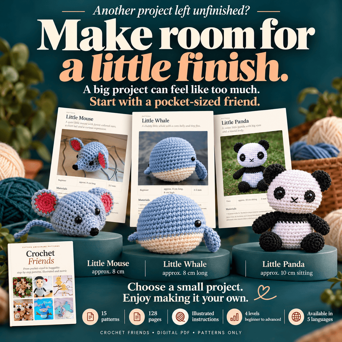 Crochet Friends – 15 Amigurumi Patterns | PDF in 5 Languages