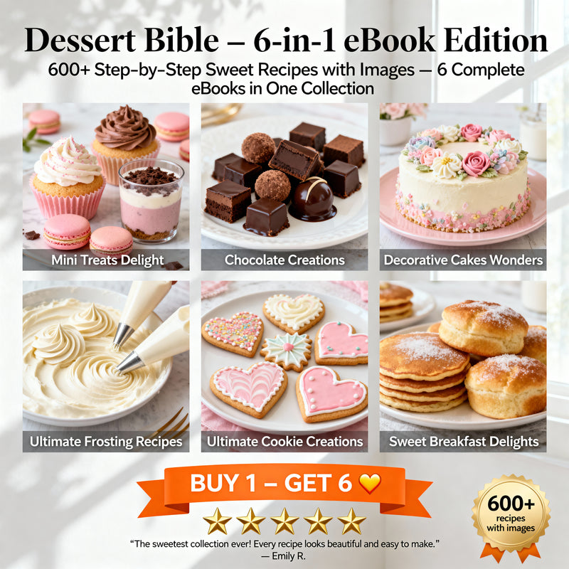 Dessert Bible [6-in-1] eBook Edition (600+ Recipes with Images)